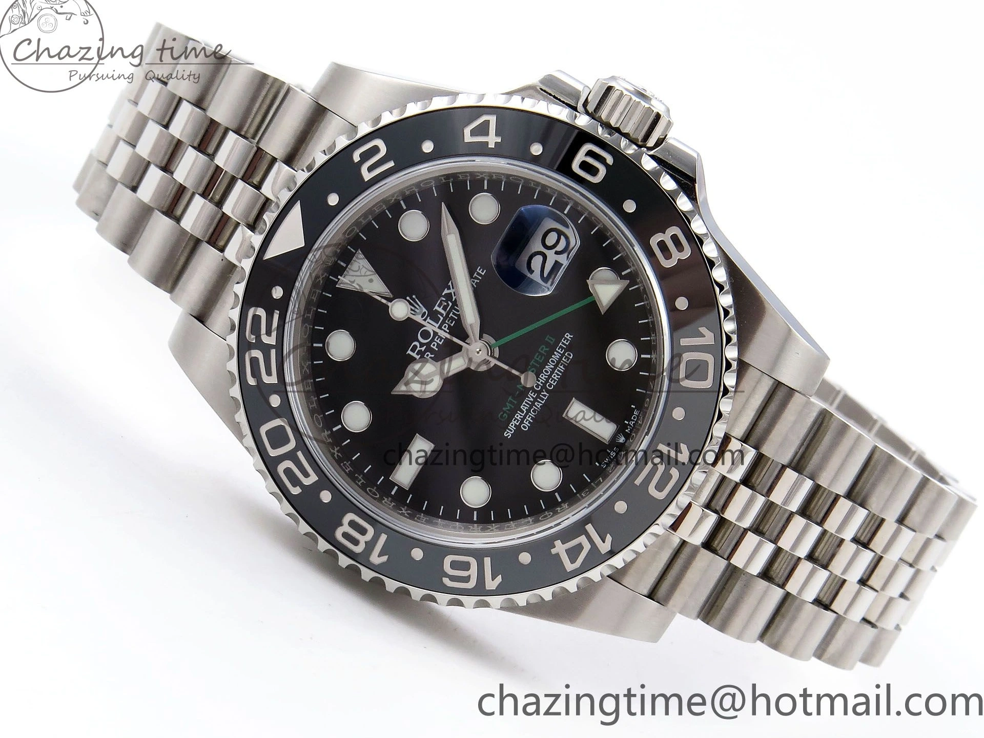 MiroTime 0503 Sporty GMT-Master II 126710 GRNR Black Gray Ceramic 904L Steel 3EF 1:1 Best Edition on Jubilee Strap VR 1339